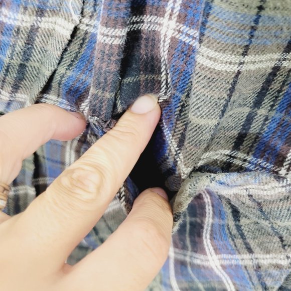 Boston Traders Long Sleeve Button Down Shirt Plaid Flannel Collared Casual Med - Picture 6 of 11